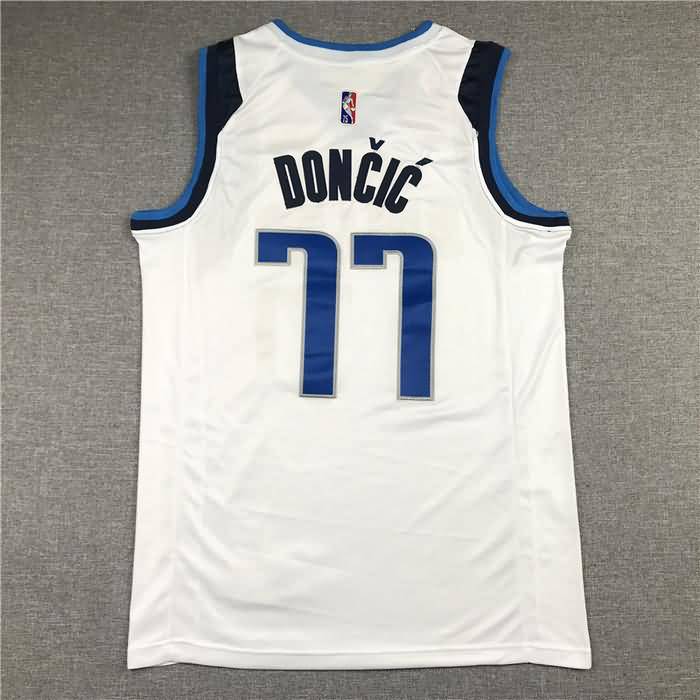 21/22 Dallas Mavericks DONCIC #77 White Basketball Jersey (Stitched)