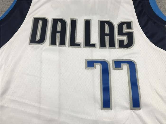 21/22 Dallas Mavericks DONCIC #77 White Basketball Jersey (Stitched)