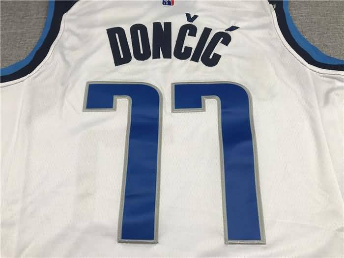 21/22 Dallas Mavericks DONCIC #77 White Basketball Jersey (Stitched)