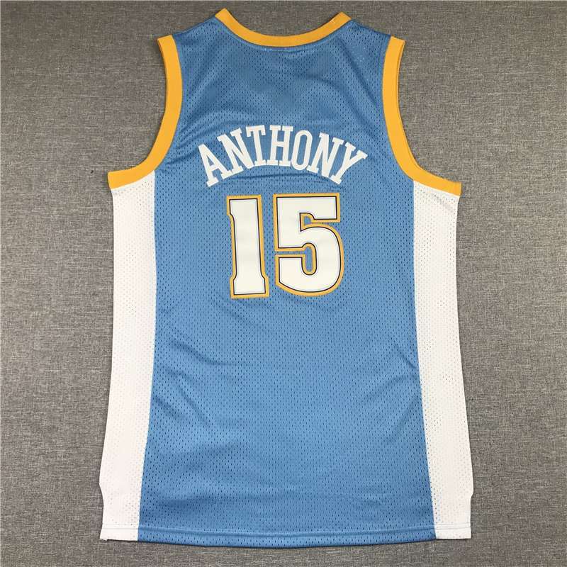 2003/04 Denver Nuggets ANTHONY #15 Blue Classics Basketball Jersey (Stitched)