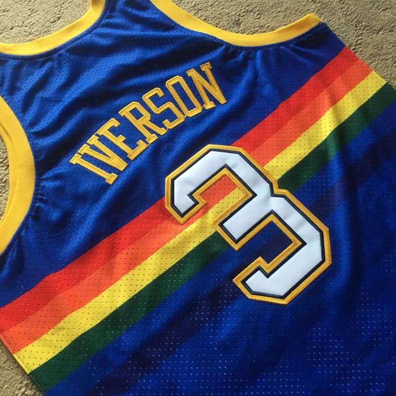 2006/07 Denver Nuggets IVERSON #3 Blue Classics Basketball Jersey (Closely Stitched)