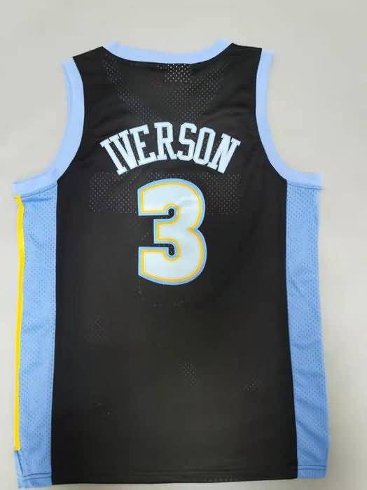 2006/07 Denver Nuggets IVERSON #3 Black Classics Basketball Jersey 02 (Stitched)