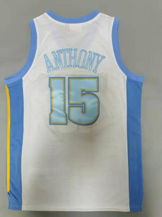 2006/07 Denver Nuggets ANTHONY #15 White Classics Basketball Jersey (Stitched)