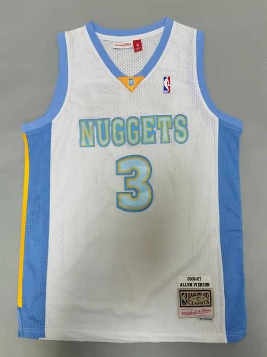 2006/07 Denver Nuggets IVERSON #3 White Classics Basketball Jersey 02 (Stitched)