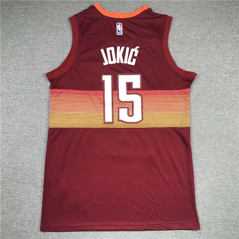 20/21 Denver Nuggets JOKIC #15 Red City Basketball Jersey (Stitched)