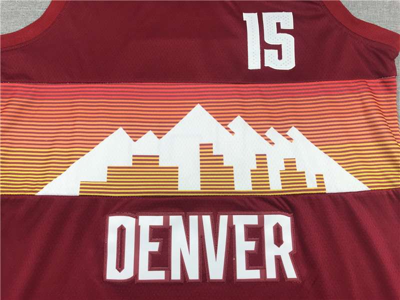 20/21 Denver Nuggets JOKIC #15 Red City Basketball Jersey (Stitched)