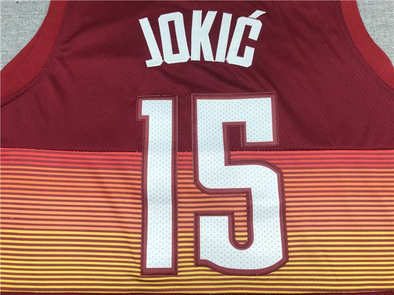 20/21 Denver Nuggets JOKIC #15 Red City Basketball Jersey (Stitched)