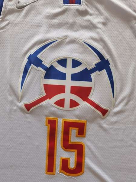 20/21 Denver Nuggets JOKIC #15 White Basketball Jersey 02 (Stitched)