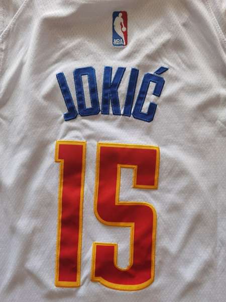 20/21 Denver Nuggets JOKIC #15 White Basketball Jersey 02 (Stitched)