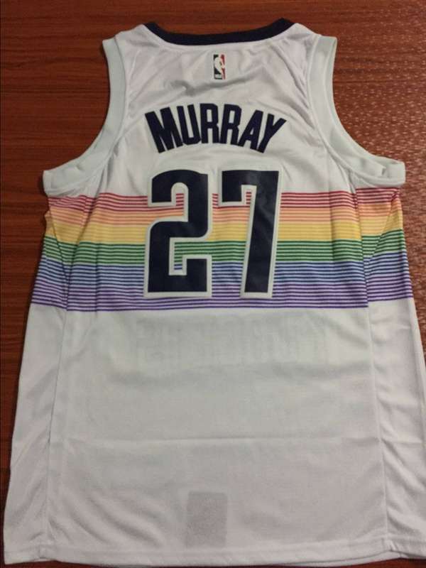 2020 Denver Nuggets MURRAY #27 White City Basketball Jersey (Stitched)