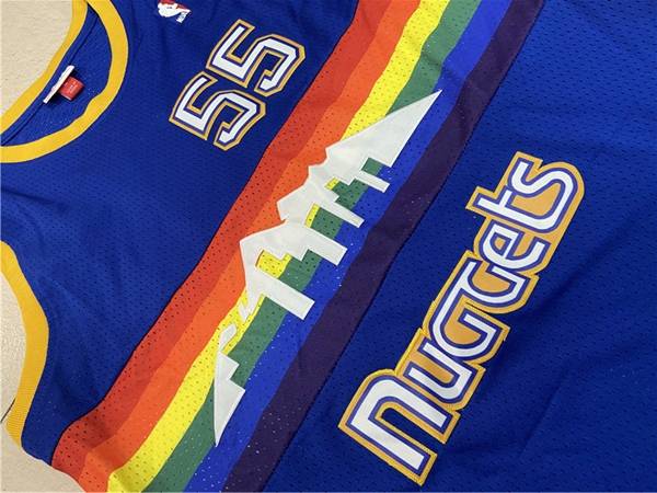 1991/92 Denver Nuggets MUTOMBO #55 Blue Classics Basketball Jersey (Stitched)