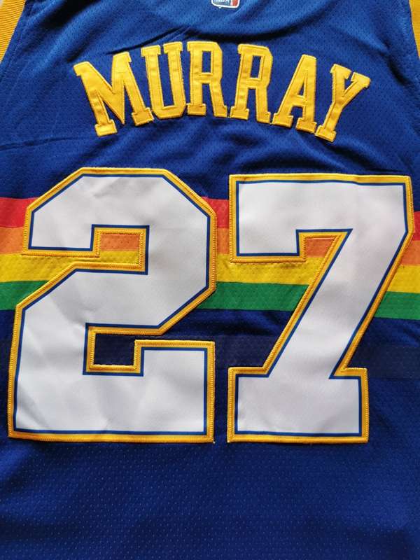 Denver Nuggets MURRAY #27 Blue Classics Basketball Jersey (Stitched)