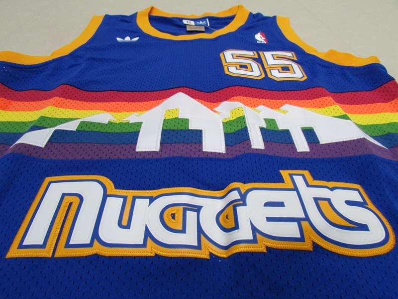 Denver Nuggets MUTOMBO #55 Blue Classics Basketball Jersey (Stitched)