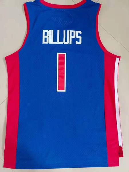 2003/04 Detroit Pistons BILLUPS #1 Blue Classics Basketball Jersey (Stitched)