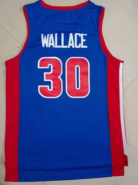 2003/04 Detroit Pistons WALLACE #30 Blue Classics Basketball Jersey (Stitched)