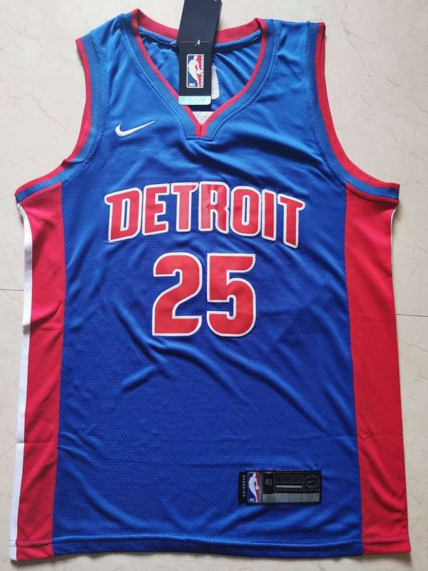 20/21 Detroit Pistons ROSE #25 Blue Basketball Jersey (Stitched)