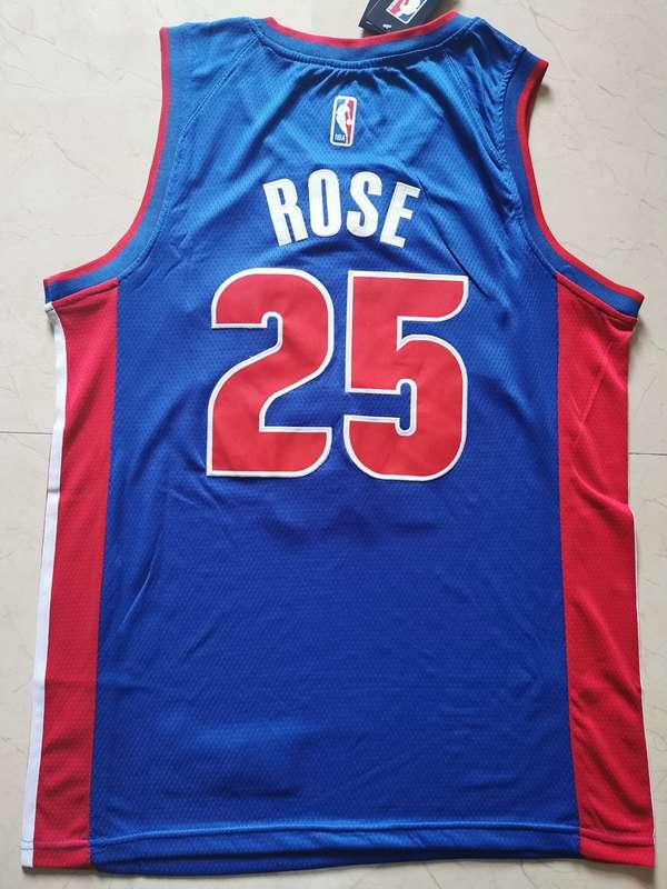 20/21 Detroit Pistons ROSE #25 Blue Basketball Jersey (Stitched)