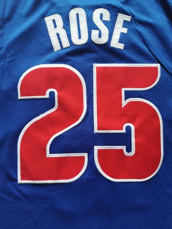 20/21 Detroit Pistons ROSE #25 Blue Basketball Jersey (Stitched)