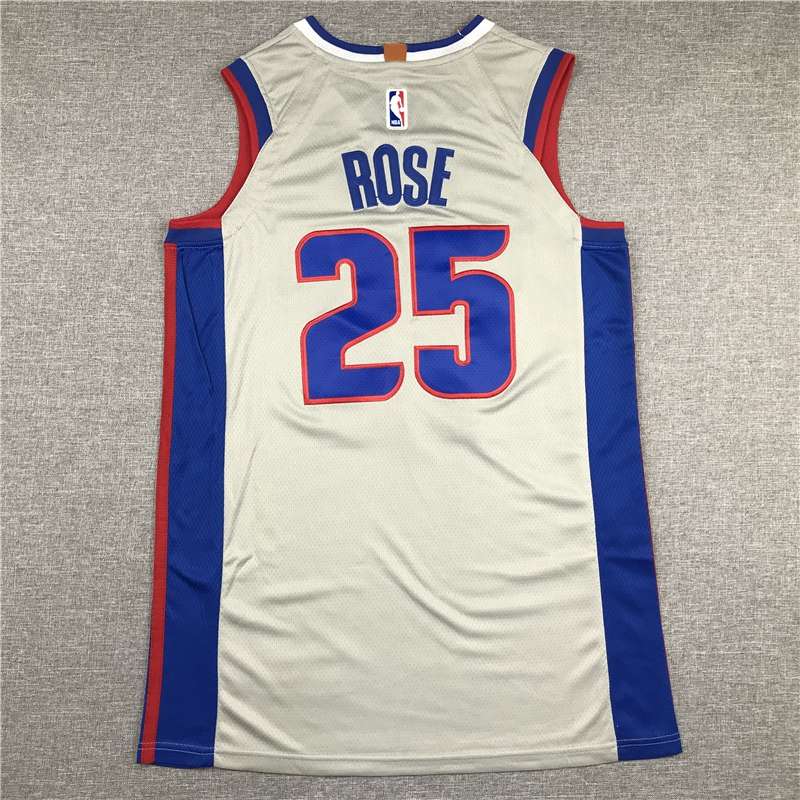 20/21 Detroit Pistons ROSE #25 Grey Basketball Jersey (Stitched)