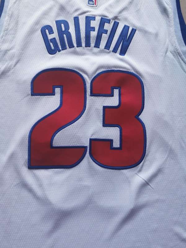 20/21 Detroit Pistons GRIFFIN #23 White Basketball Jersey (Stitched)