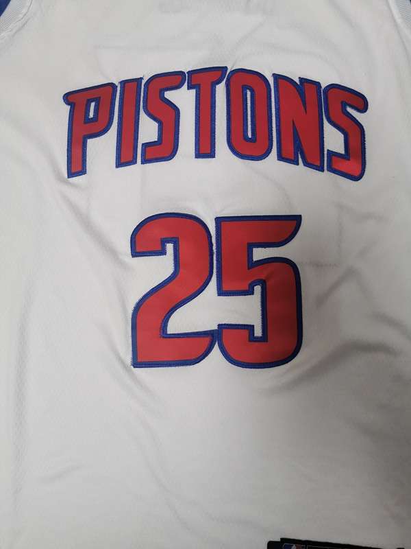 20/21 Detroit Pistons ROSE #25 White Basketball Jersey (Stitched)