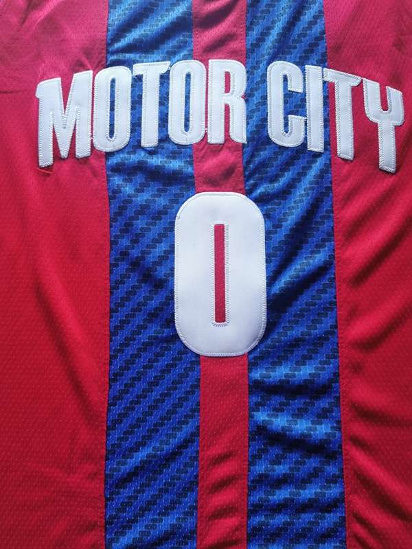 2020 Detroit Pistons DRUMMOND #0 Red City Basketball Jersey (Stitched)