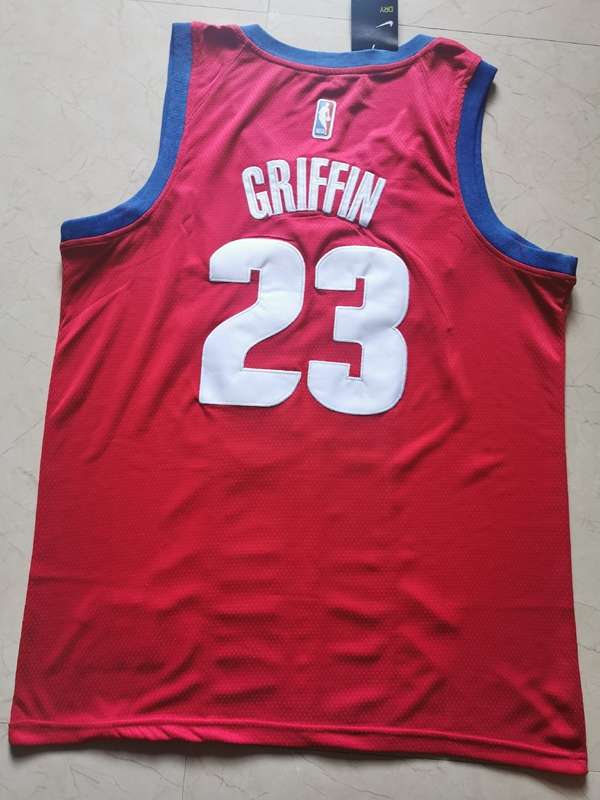 2020 Detroit Pistons GRIFFIN #23 Red City Basketball Jersey (Stitched)