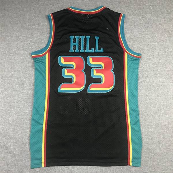 1998/99 Detroit Pistons HILL #33 Black Classics Basketball Jersey (Stitched)