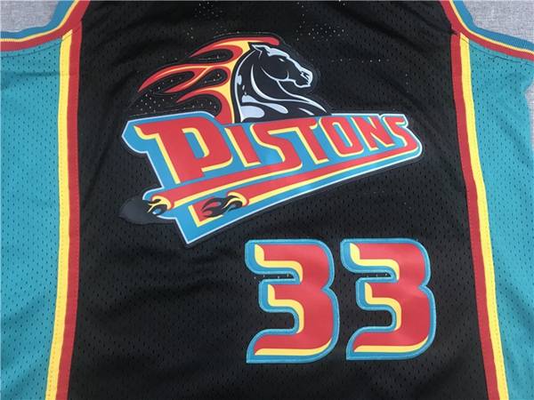 1998/99 Detroit Pistons HILL #33 Black Classics Basketball Jersey (Stitched)