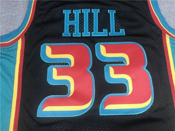 1998/99 Detroit Pistons HILL #33 Black Classics Basketball Jersey (Stitched)