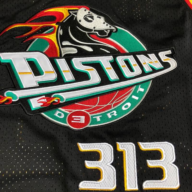 Detroit Pistons SHADY #313 Black Classics Basketball Jersey (Closely Stitched)