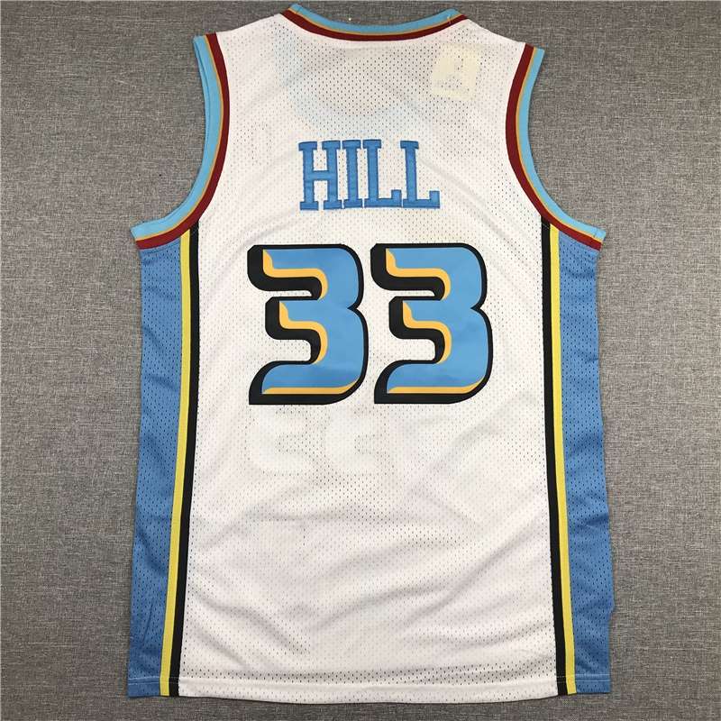 Detroit Pistons HILL #33 White Classics Basketball Jersey (Stitched)