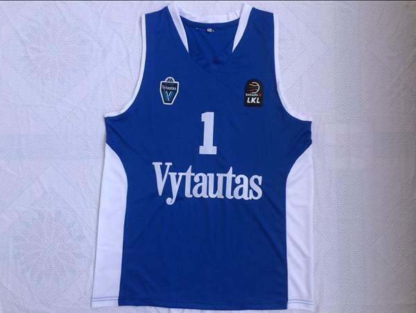 Europe Player LAMELO #1 Blue Basketball Jersey (Stitched)