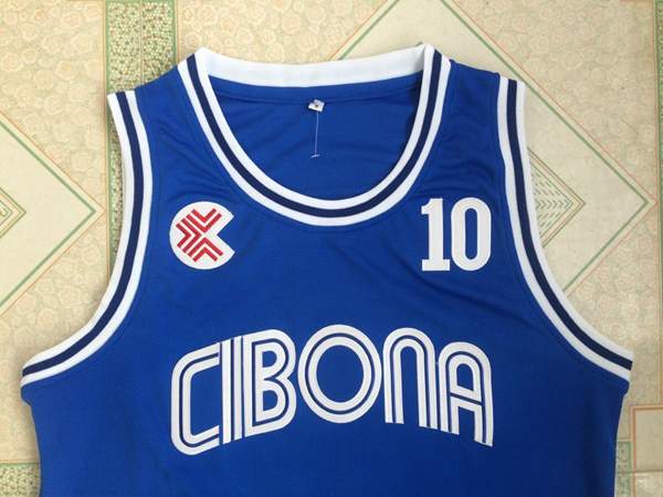 Cibona PETROVIC #10 Blue Basketball Jersey (Stitched)