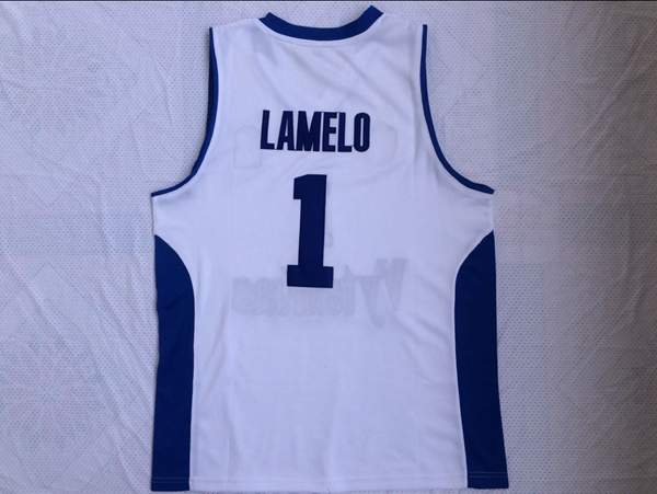 Europe Player LAMELO #1 White Basketball Jersey (Stitched)