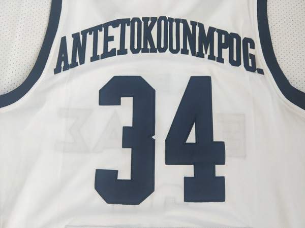 Greece ANTETOKOUNMPO G. #34 White Basketball Jersey (Stitched)