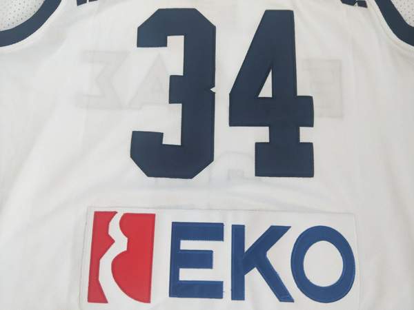 Greece ANTETOKOUNMPO G. #34 White Basketball Jersey (Stitched)