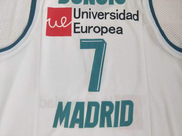 Real Madrid DONCIC #7 White Basketball Jersey (Stitched)