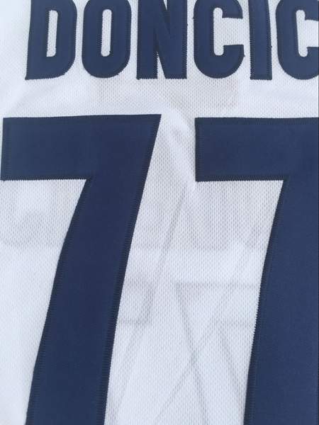 Slovenia DONCIC #77 White Basketball Jersey (Stitched)