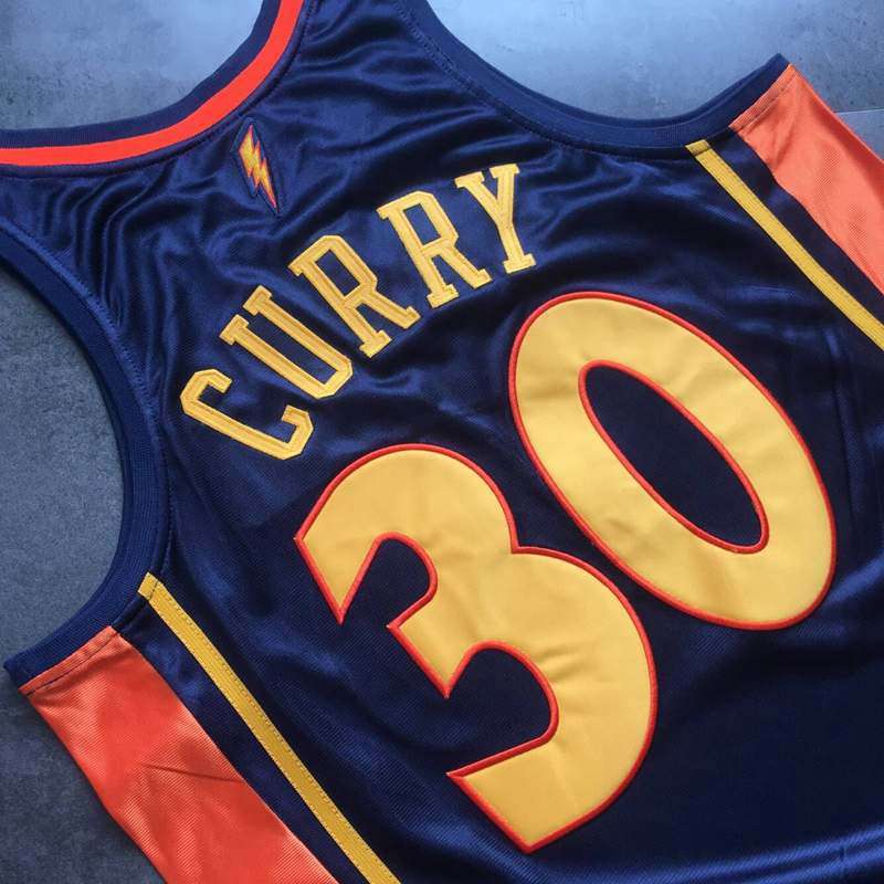 2009/10 Golden State Warriors CURRY #30 Dark Blue Classics Basketball Jersey (Closely Stitched)