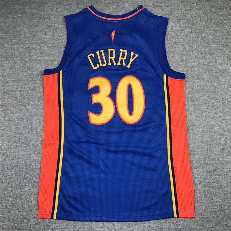 2009/10 Golden State Warriors CURRY #30 Blue Classics Basketball Jersey (Stitched)