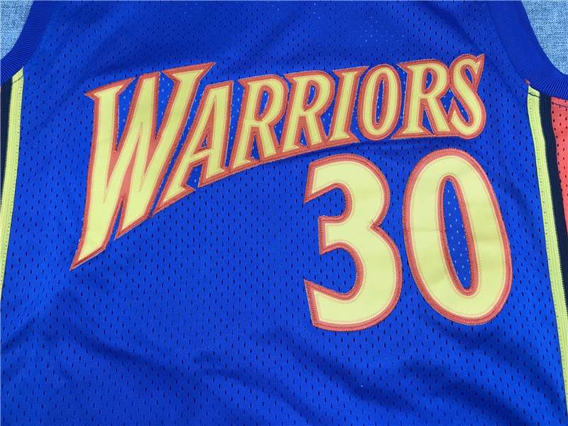 2009/10 Golden State Warriors CURRY #30 Blue Classics Basketball Jersey (Stitched)