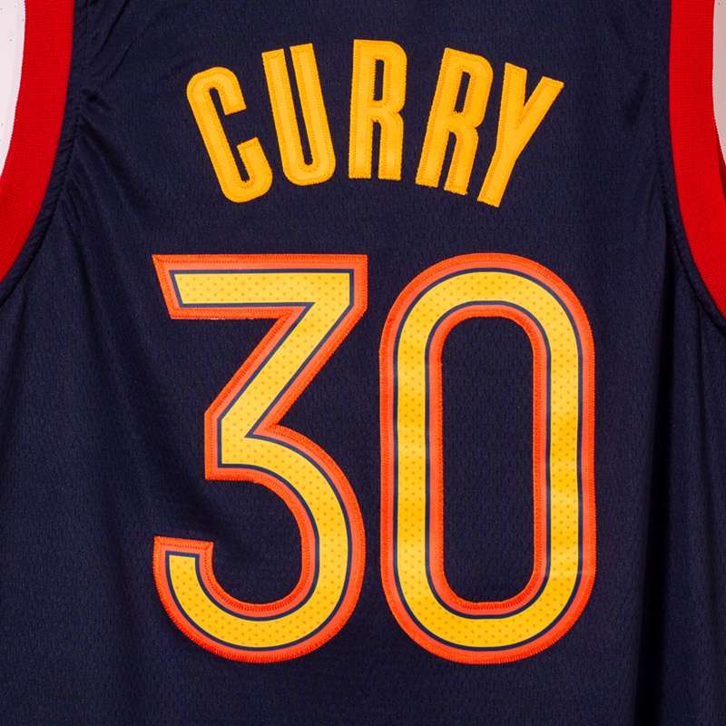 20/21 Golden State Warriors CURRY #30 Dark Blue City Basketball Jersey (Stitched)