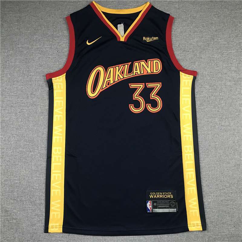 20/21 Golden State Warriors WISEMAN #33 Dark Blue City Basketball Jersey (Stitched)