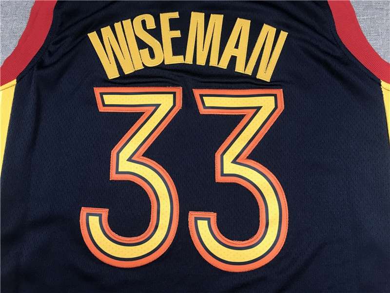 20/21 Golden State Warriors WISEMAN #33 Dark Blue City Basketball Jersey (Stitched)