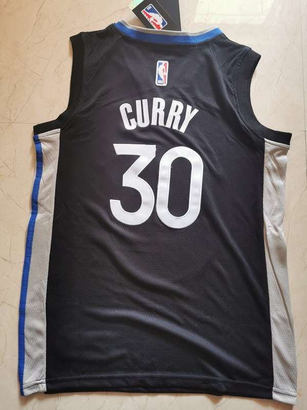 2020 Golden State Warriors CURRY #30 Black Basketball Jersey (Stitched)