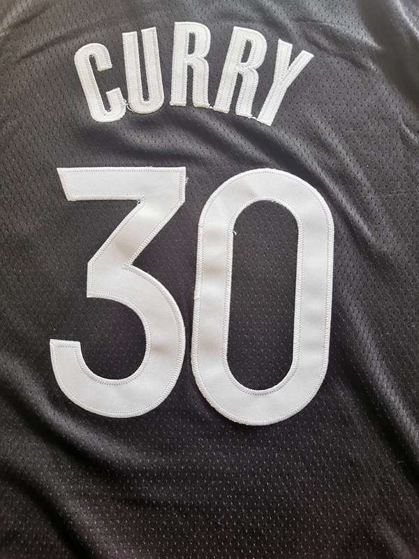 2020 Golden State Warriors CURRY #30 Black Basketball Jersey (Stitched)