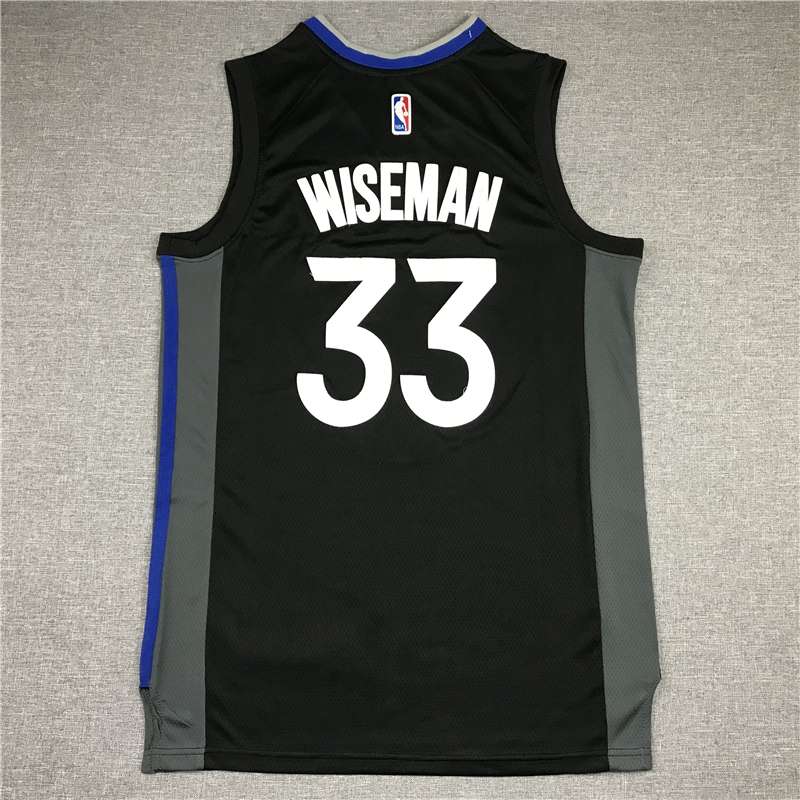 2020 Golden State Warriors WISEMAN #33 Black Basketball Jersey (Stitched)