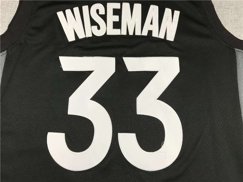 2020 Golden State Warriors WISEMAN #33 Black Basketball Jersey (Stitched)