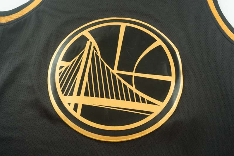 2020 Golden State Warriors CURRY #30 Black Gold Basketball Jersey (Stitched)